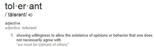 Tolerant
